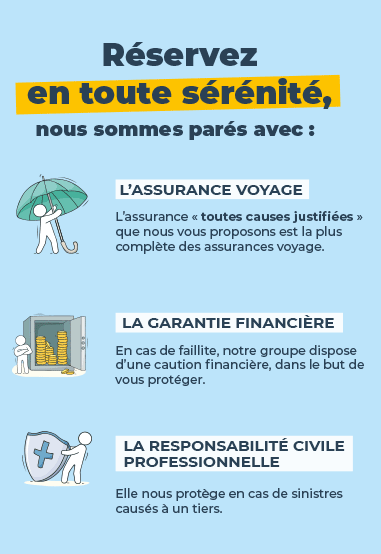 Réservez en toute sérénité, nous sommes parés.